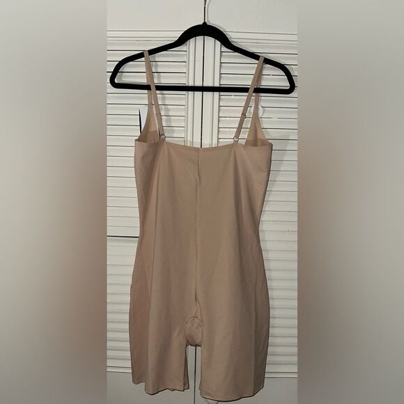 Wacoal Beyond Naked Pima Cotton‎ Blend Open Bust Thigh Shaper Size 2XL - Picture 5 of 10